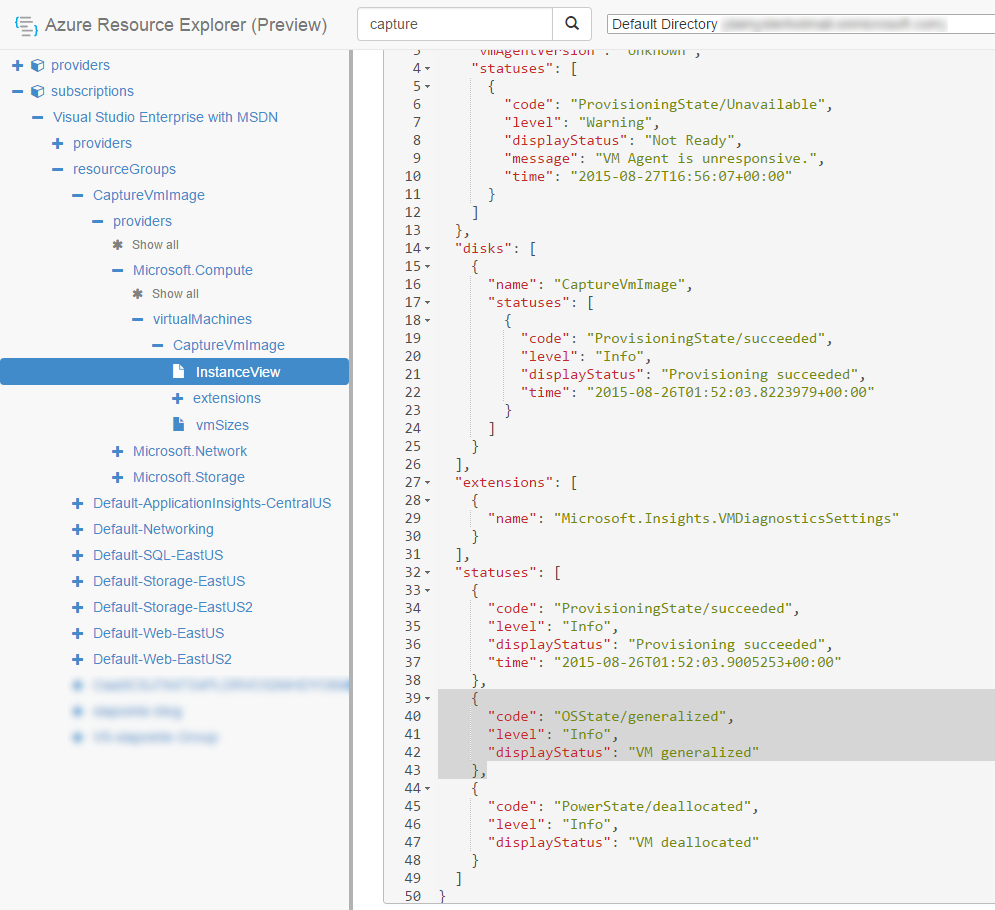 VirtualMachineOsStateInARMExplorer